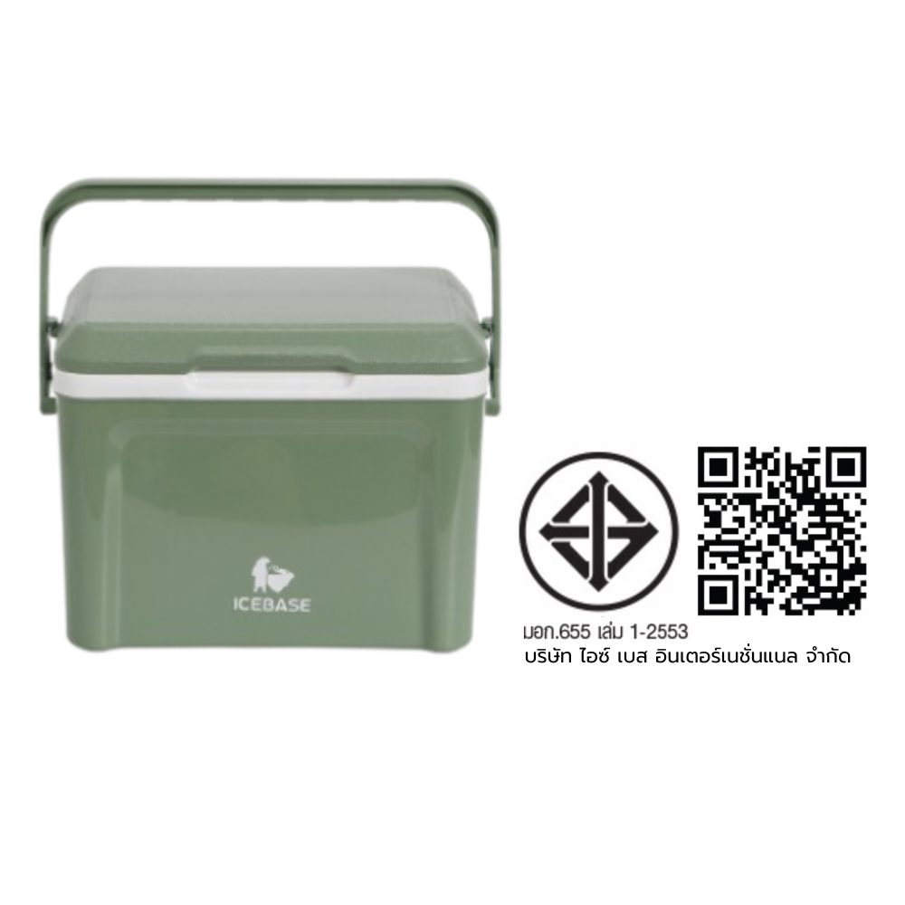 กระติกน้ำแข็งเก็บความเย็น ICEBASE รุ่น CLX-601GN (AQOSS) ขนาด 6 ลิตร สีเขียว_11